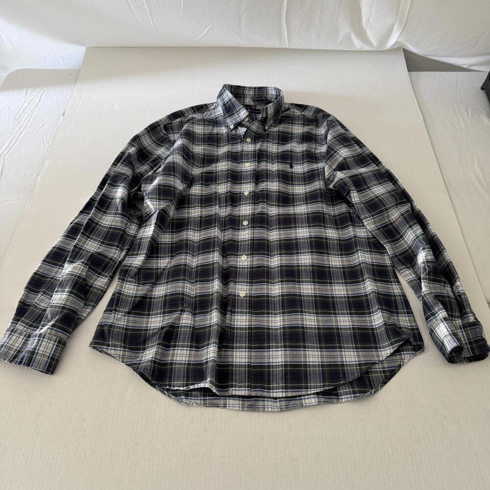 Ralph Lauren Button Up Men’s Stripe Long Sleeves Size L